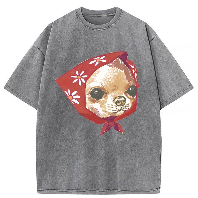 Hated Chihuahua Washed Unisex Tee