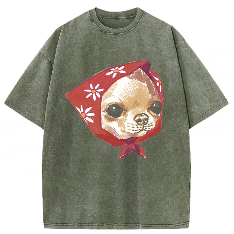 Hated Chihuahua Washed Unisex Tee