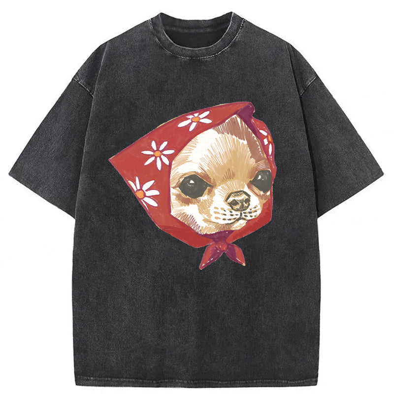 Hated Chihuahua Washed Unisex Tee