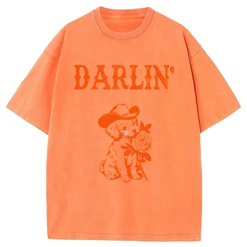 DARLIN’ Puppy Washed Unisex Tee