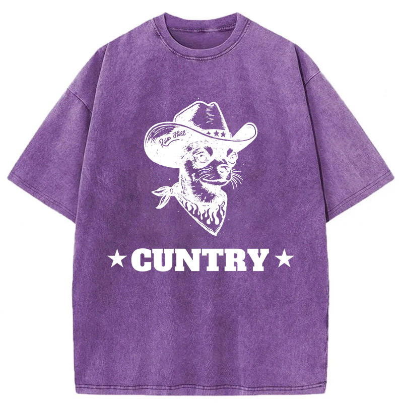 Chihuahua Cuntry Washed Unisex Tee