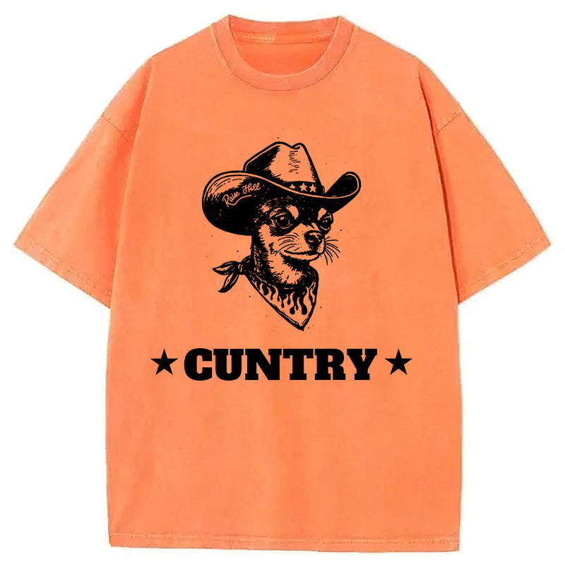Chihuahua Cuntry Washed Unisex Tee