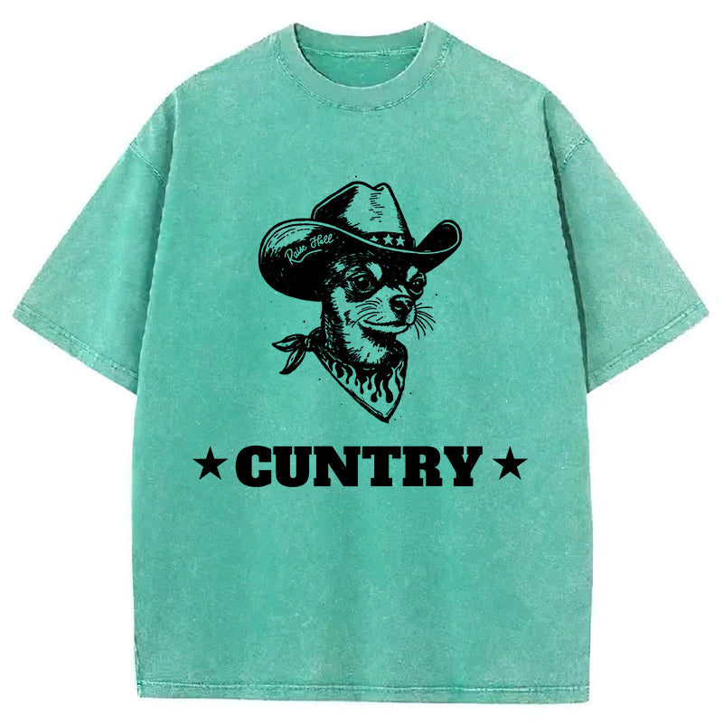 Chihuahua Cuntry Washed Unisex Tee