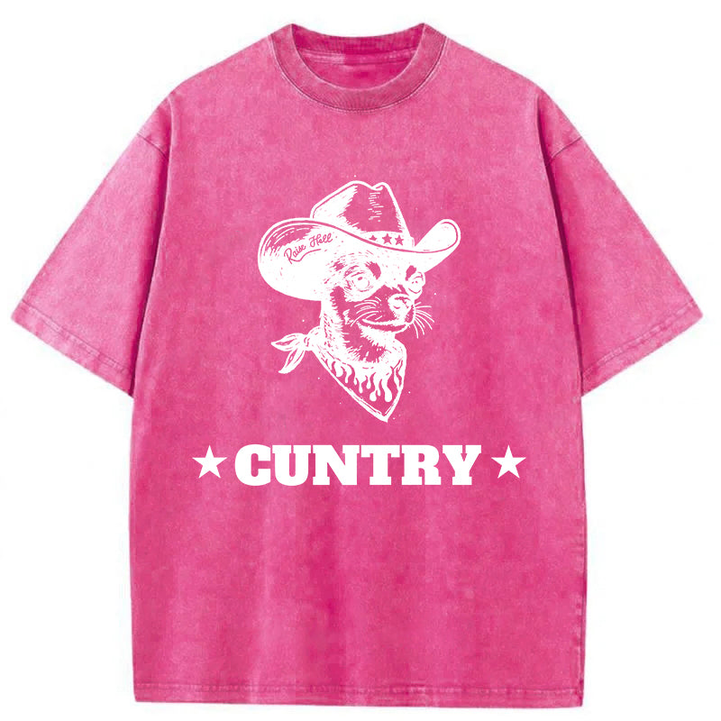 Chihuahua Cuntry Washed Unisex Tee