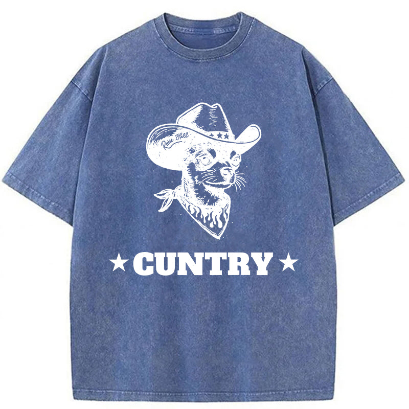 Chihuahua Cuntry Washed Unisex Tee