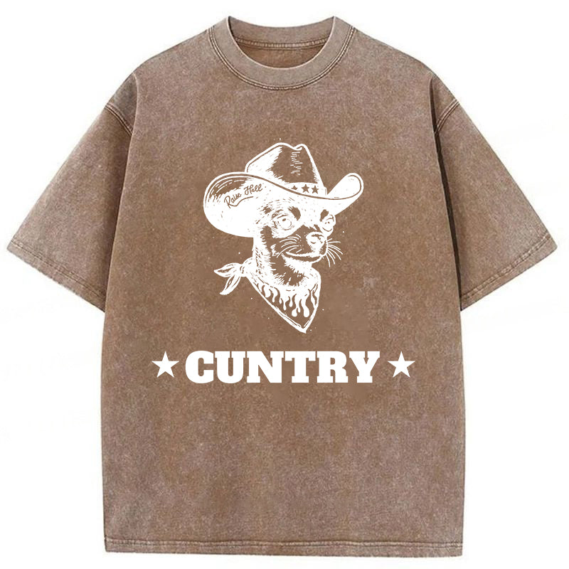 Chihuahua Cuntry Washed Unisex Tee