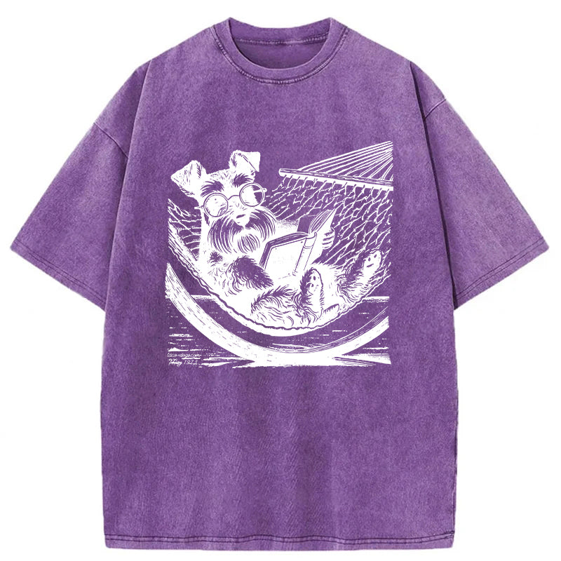 Schnauzer Washed Unisex Tee