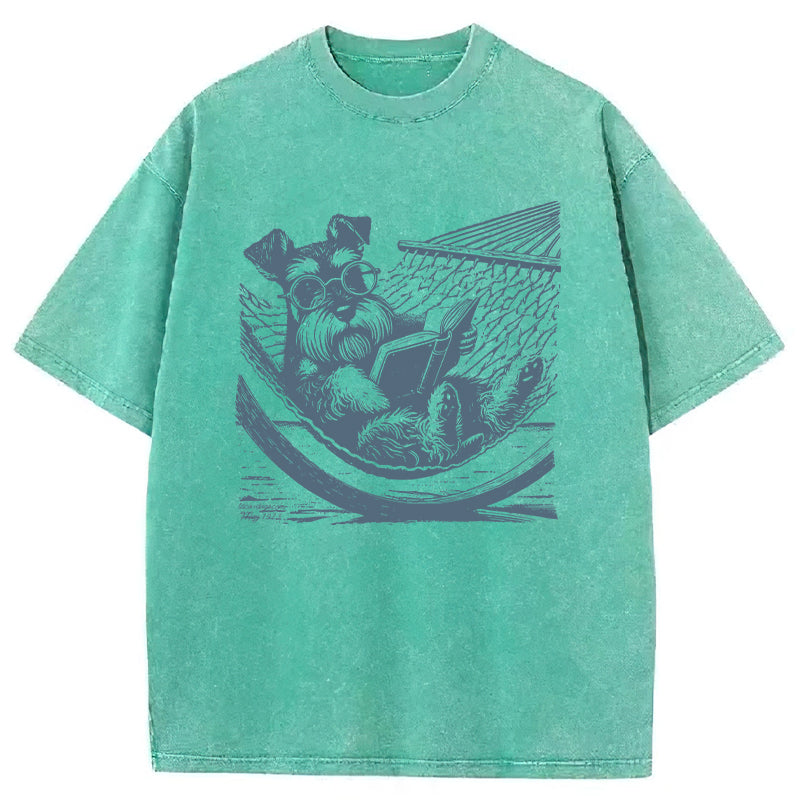 Schnauzer Washed Unisex Tee