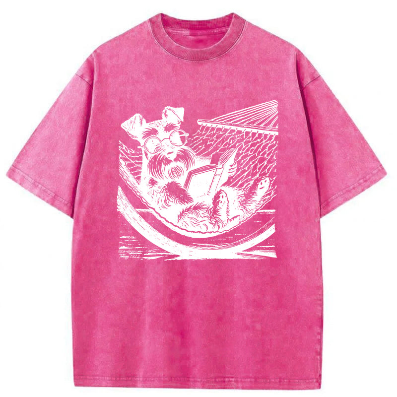 Schnauzer Washed Unisex Tee