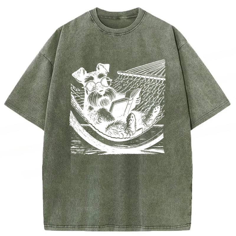 Schnauzer Washed Unisex Tee