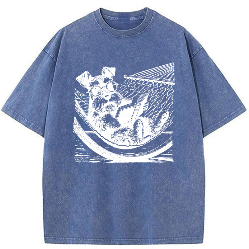 Schnauzer Washed Unisex Tee