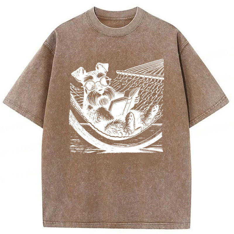 Schnauzer Washed Unisex Tee