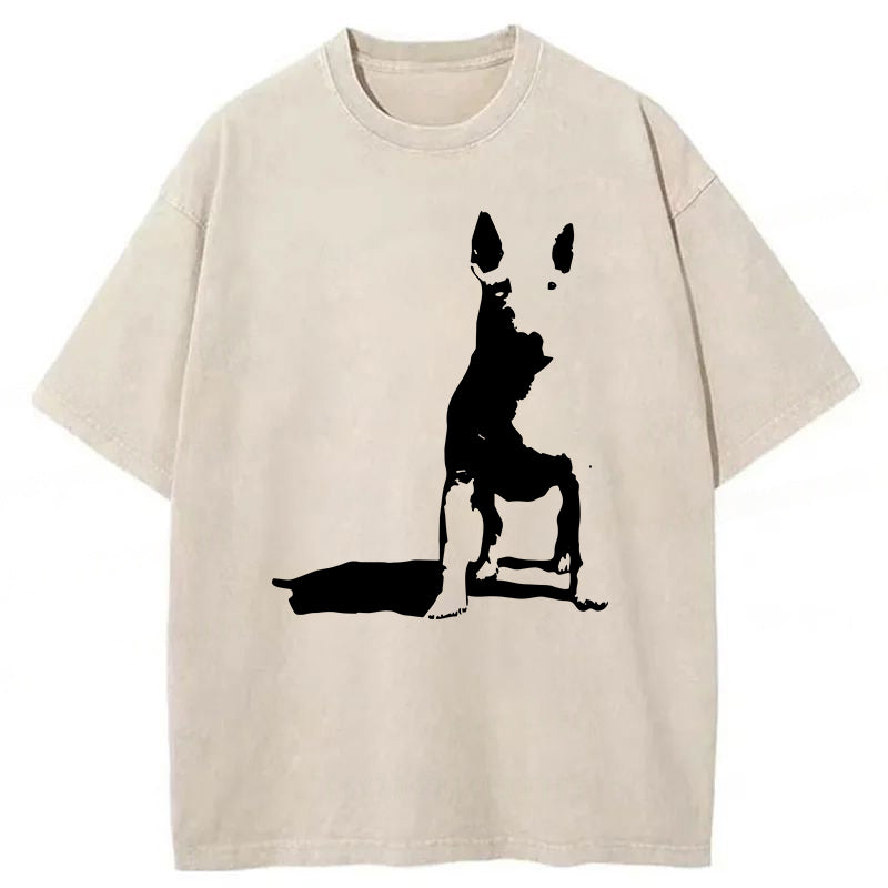 Bull Terrier Sketch Washed Unisex Tee