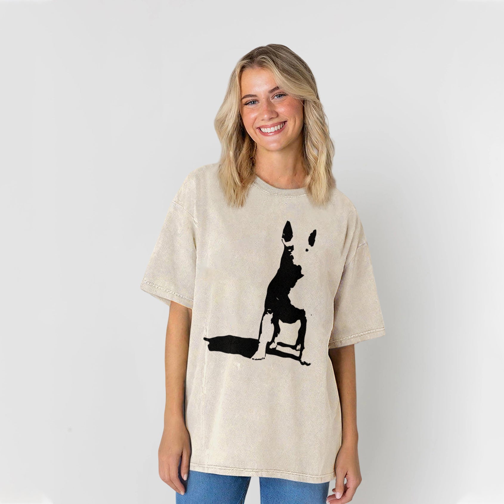 Bull Terrier Sketch Washed Unisex Tee