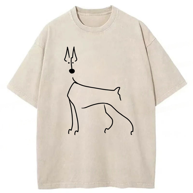 Podenco Sketch Washed Unisex Tee