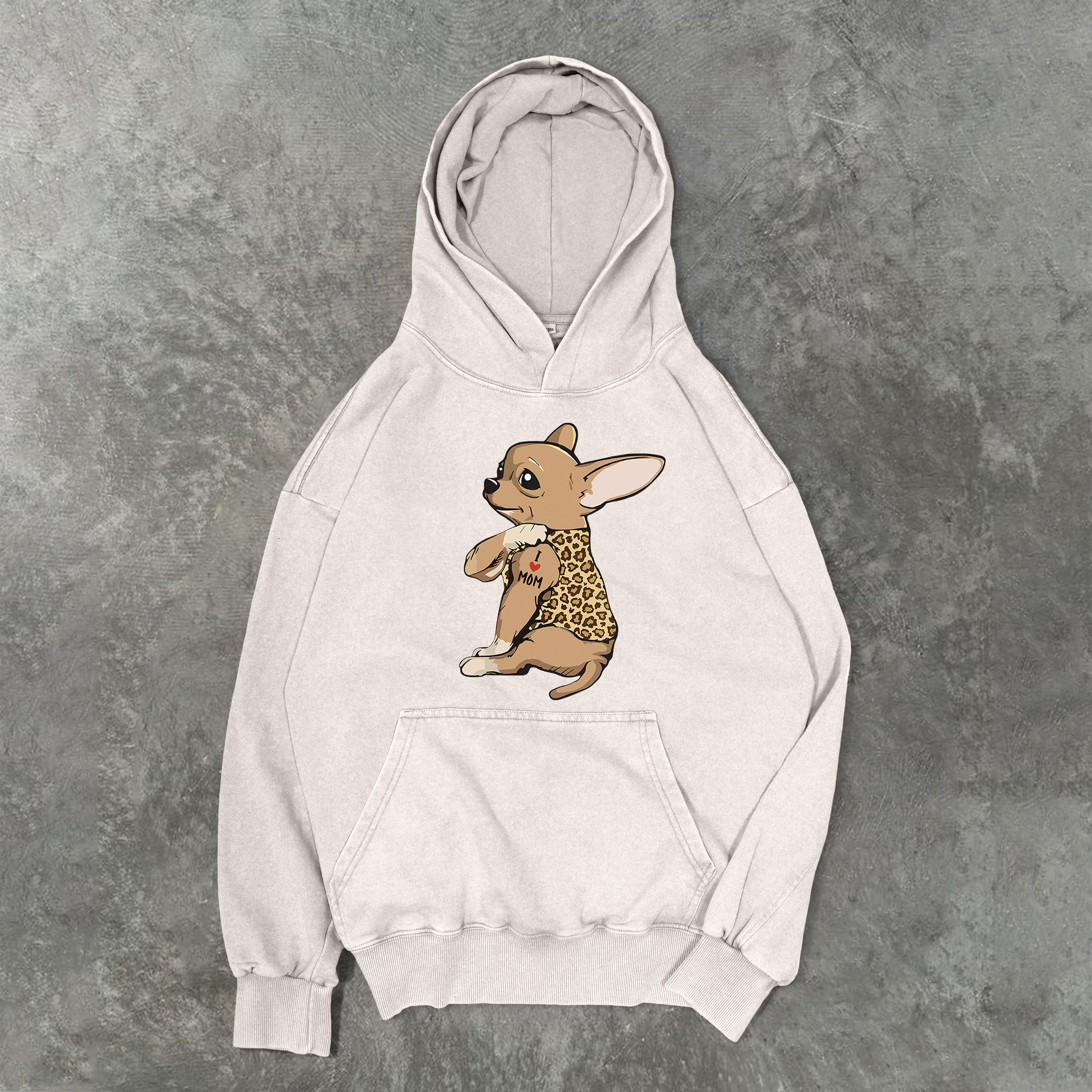 Cute Chihuahua Washed Unisex Hoodie
