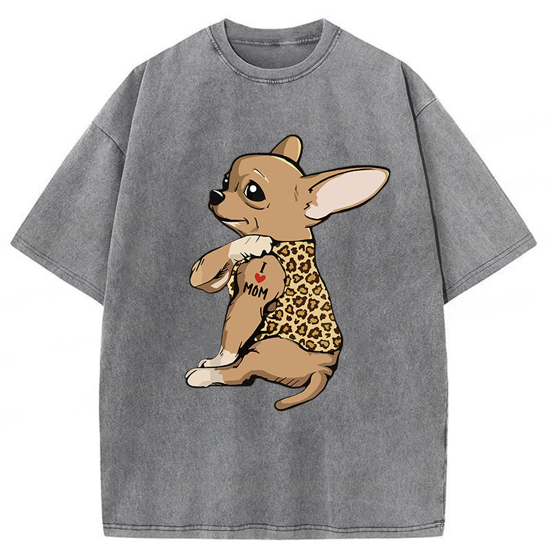Cute Chihuahua Washed Unisex Tee