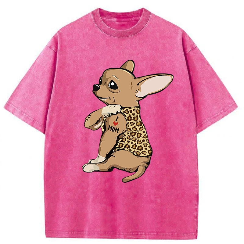 Cute Chihuahua Washed Unisex Tee