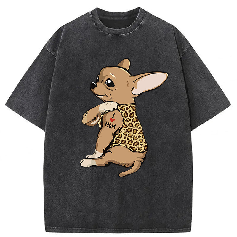Cute Chihuahua Washed Unisex Tee