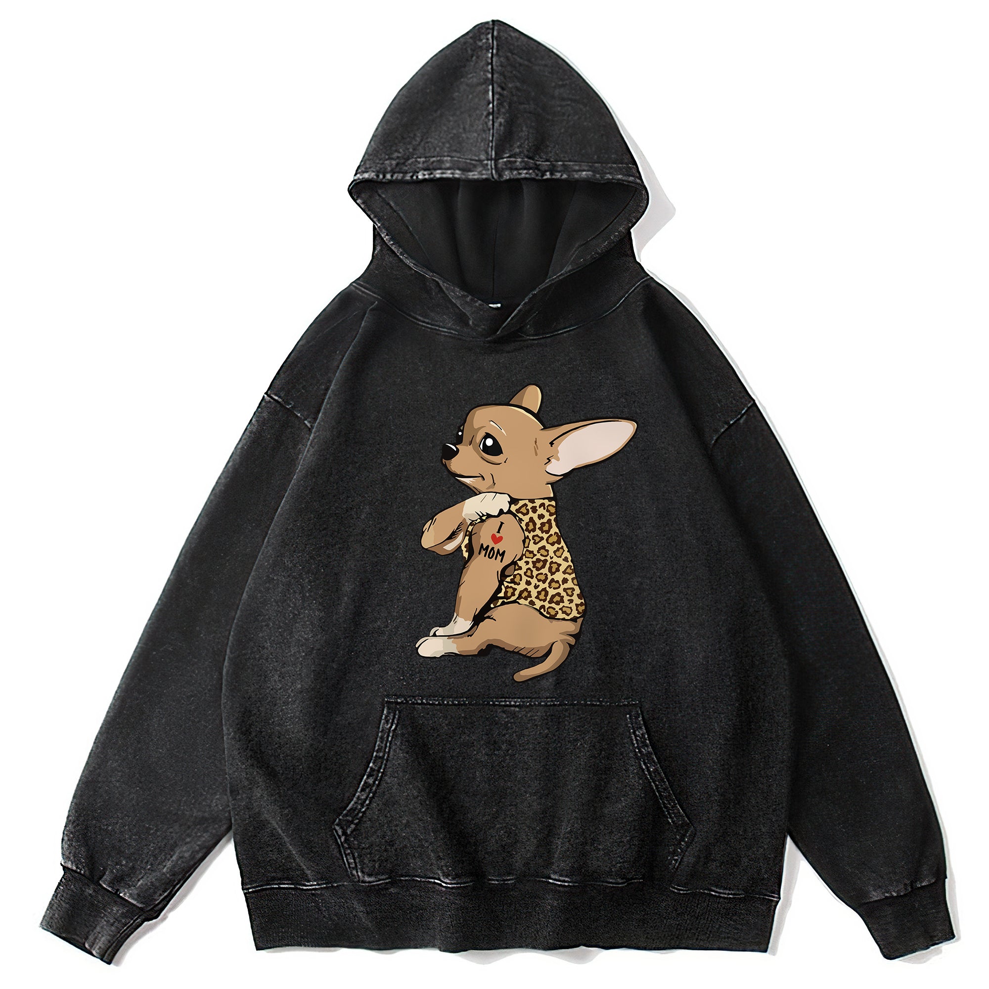 Cute Chihuahua Washed Unisex Hoodie