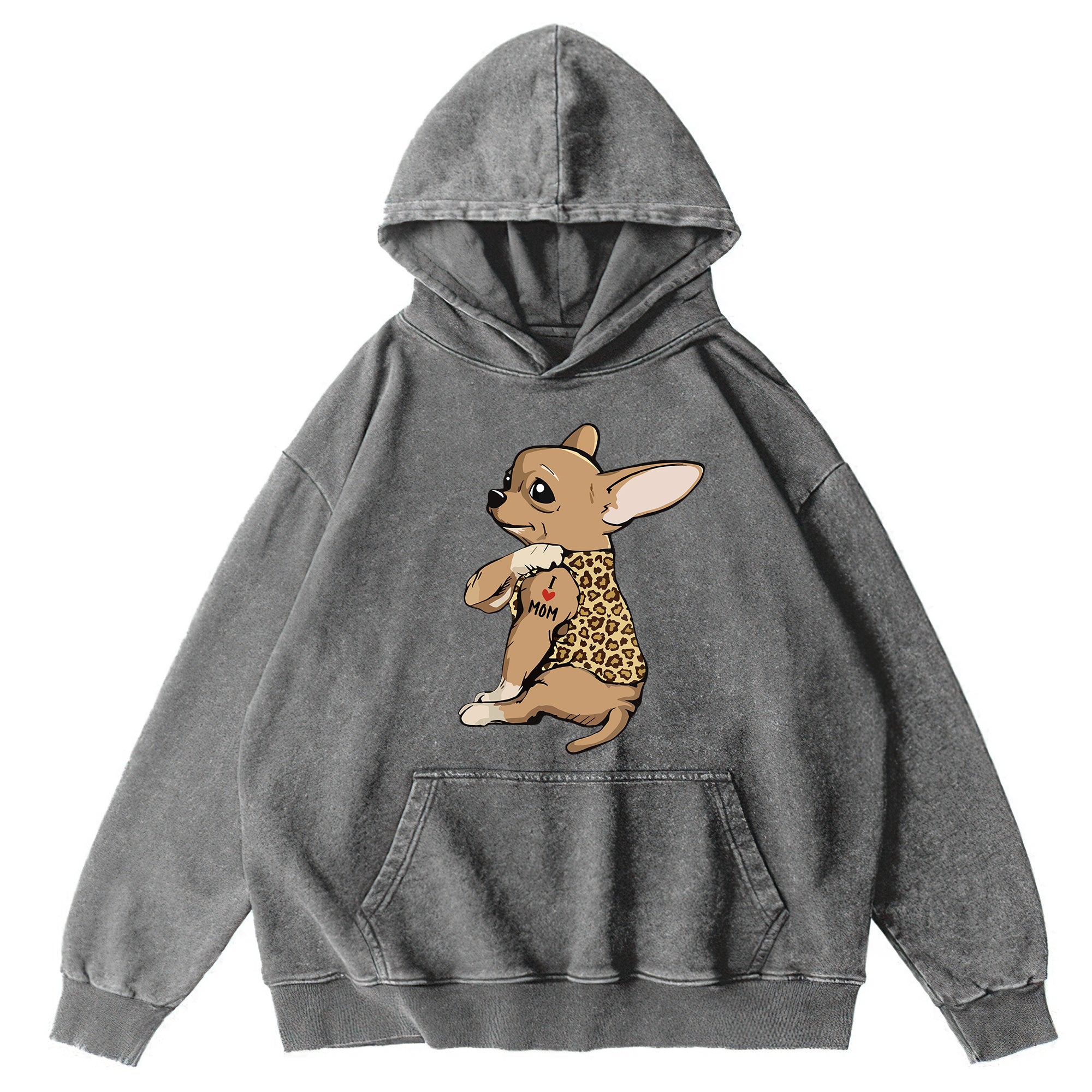 Cute Chihuahua Washed Unisex Hoodie