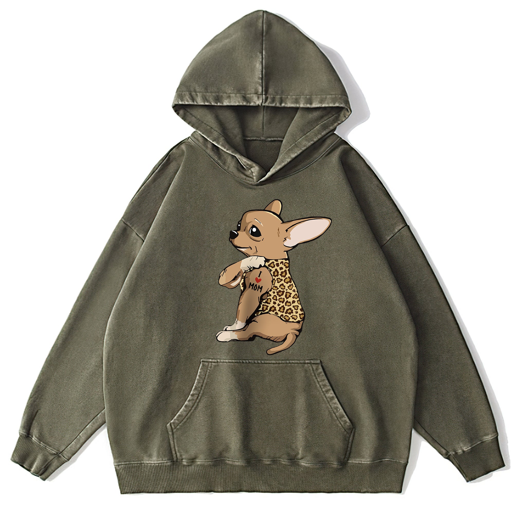 Cute Chihuahua Washed Unisex Hoodie