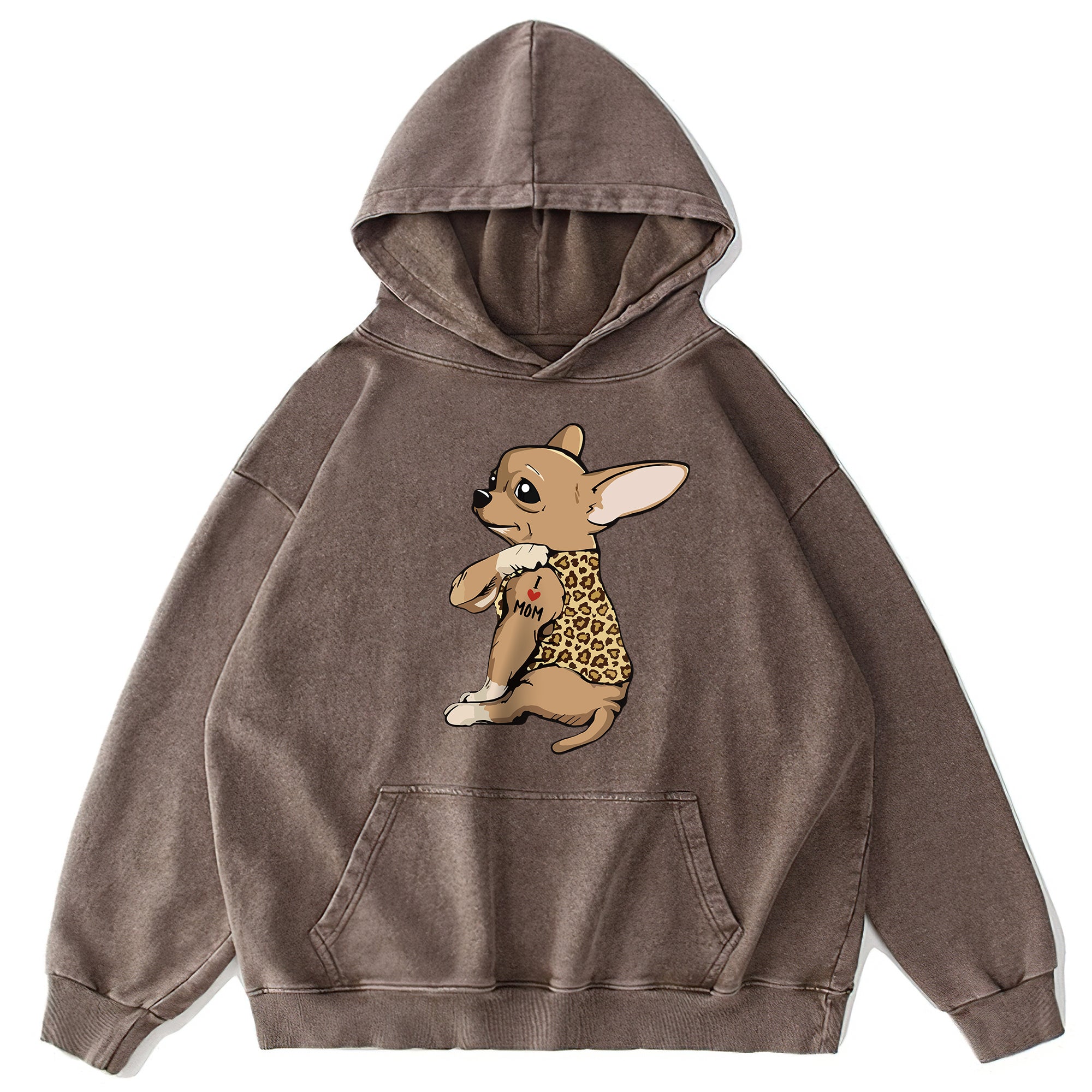 Cute Chihuahua Washed Unisex Hoodie