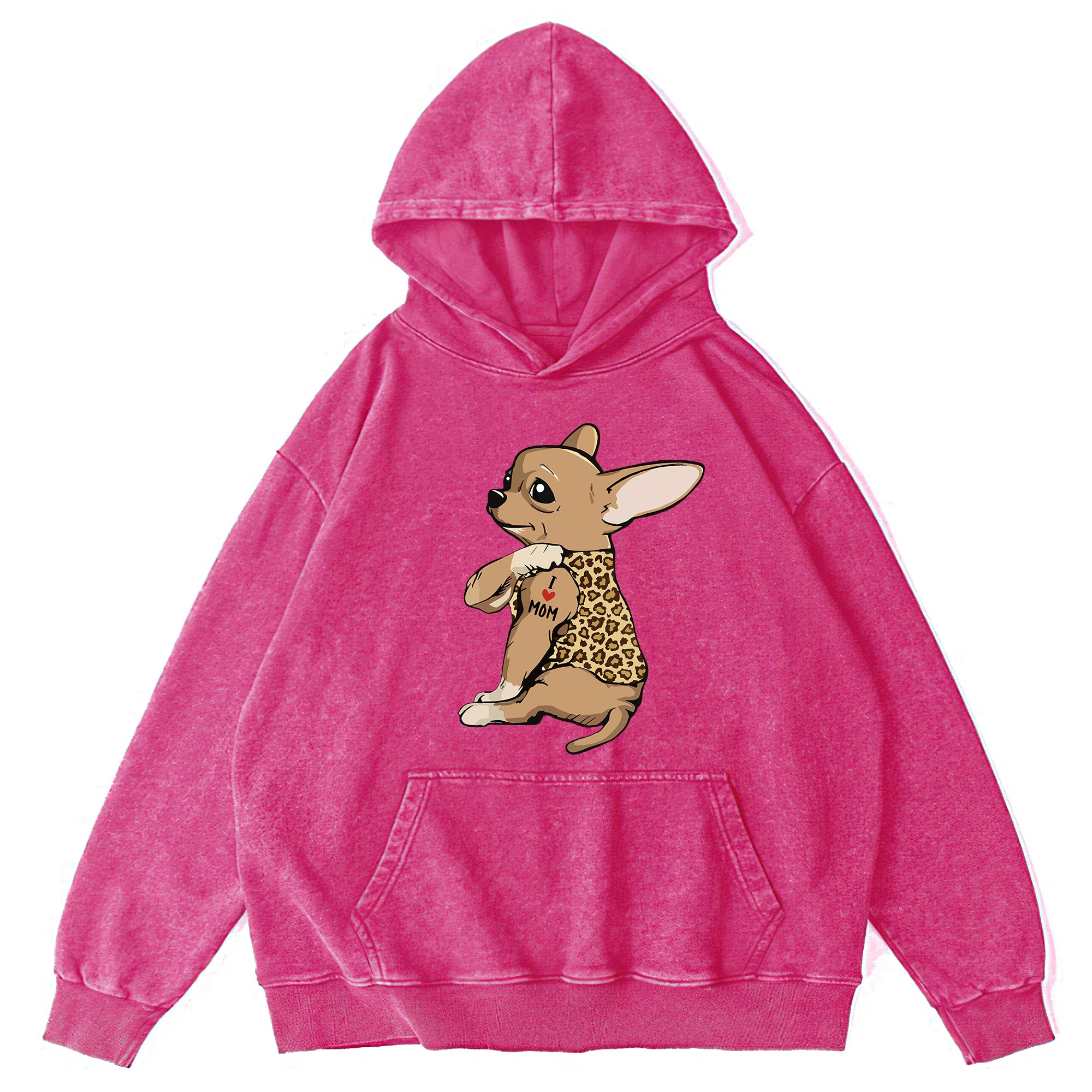Cute Chihuahua Washed Unisex Hoodie
