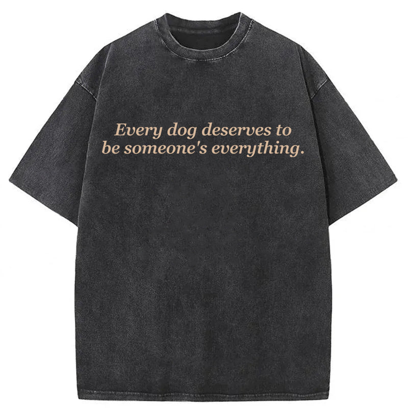 Every Dog Deserves To Be Someone's Everything Washed Unisex Tee