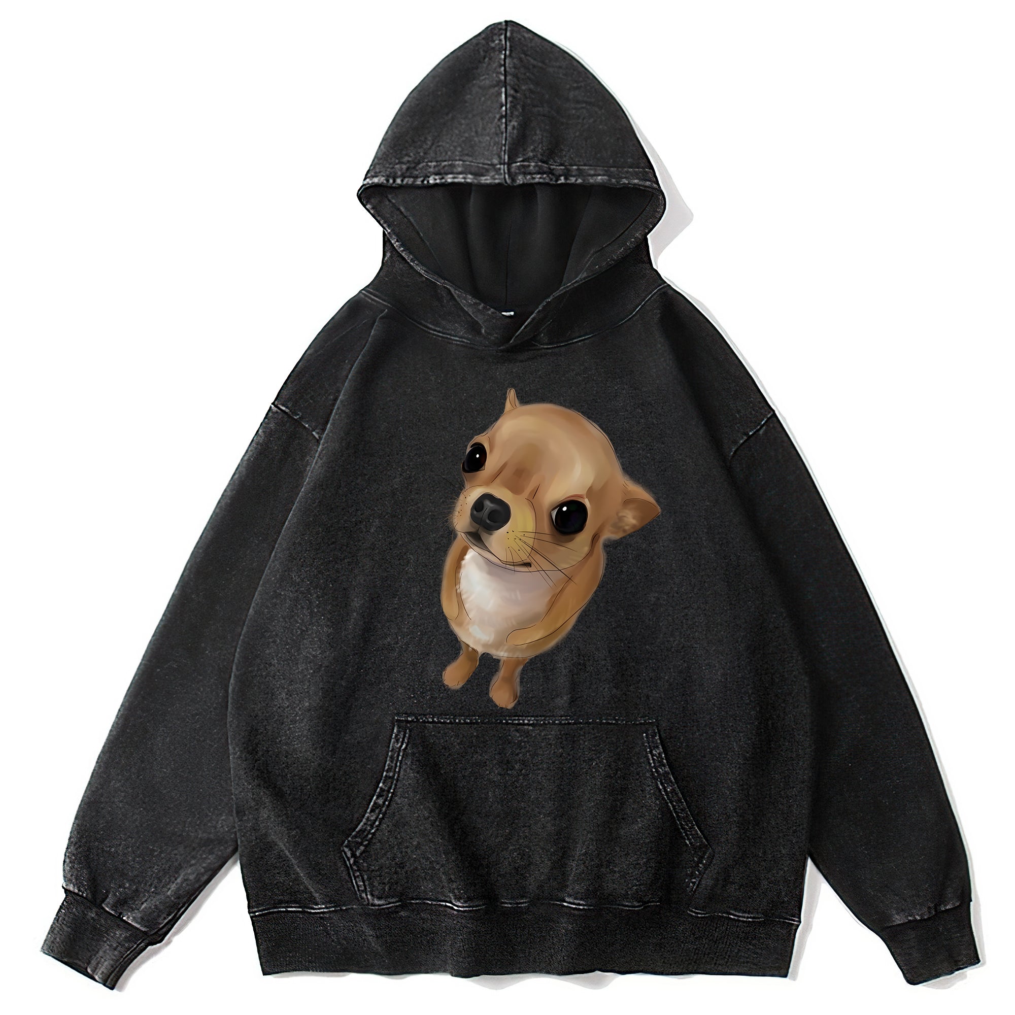 Cute Chihuahua Washed Unisex Hoodie