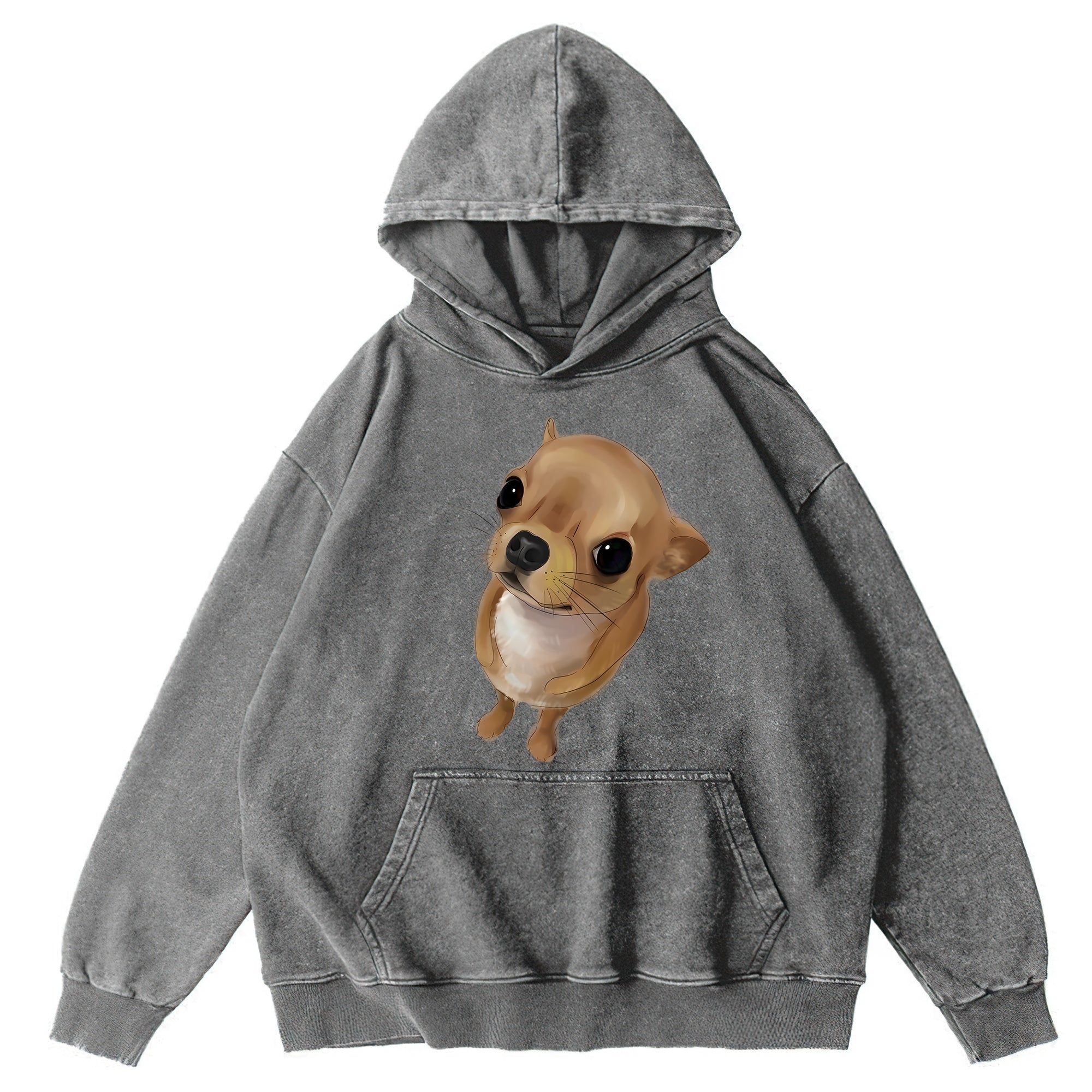 Cute Chihuahua Washed Unisex Hoodie