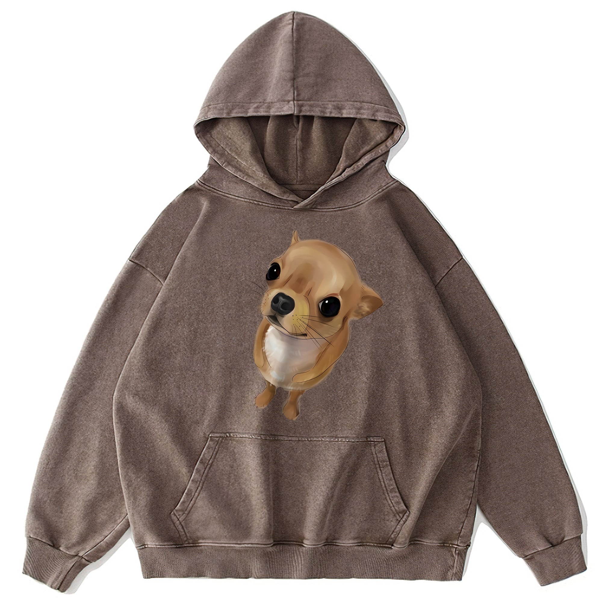 Cute Chihuahua Washed Unisex Hoodie