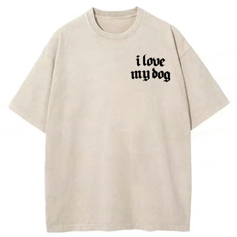 Most Of My Smiles Are Because Of My Dog Washed Unisex Tee