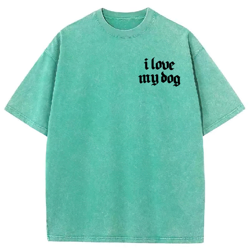 Most Of My Smiles Are Because Of My Dog Washed Unisex Tee