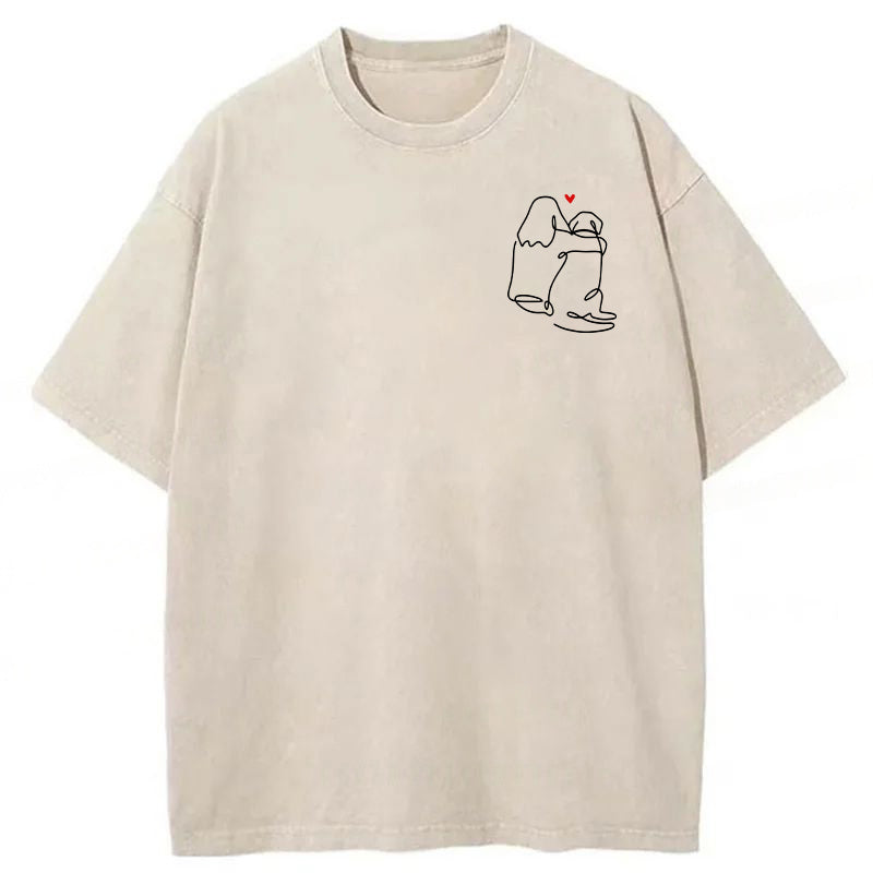 The Love Of My Dog Washed Unisex Tee