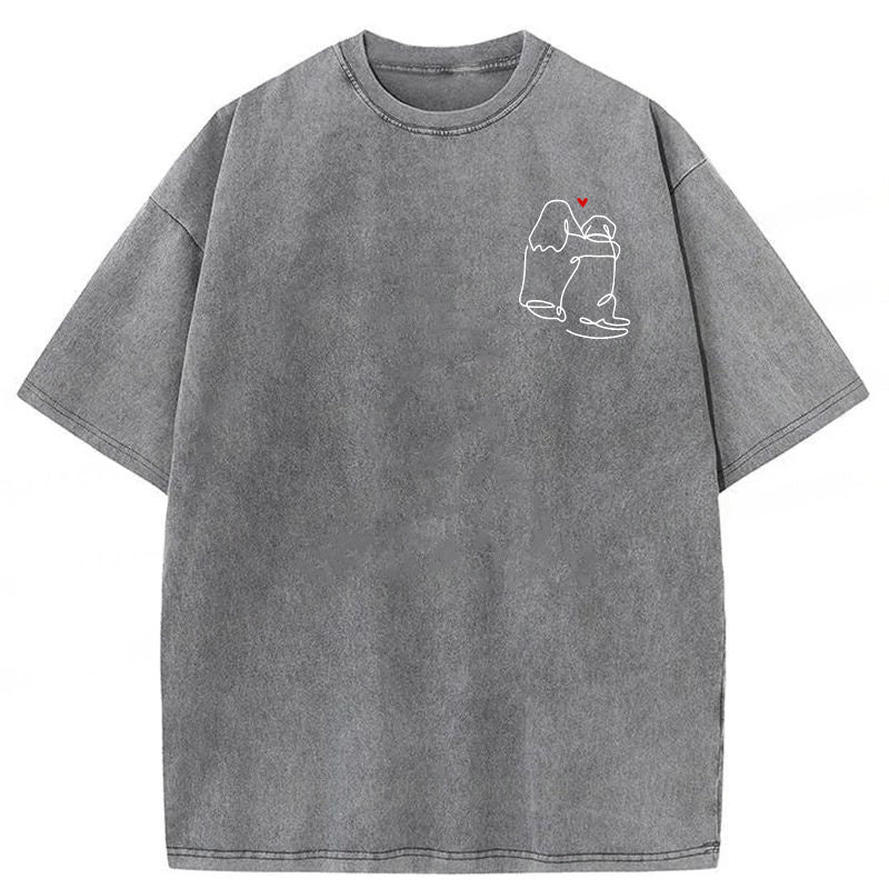 The Love Of My Dog Washed Unisex Tee