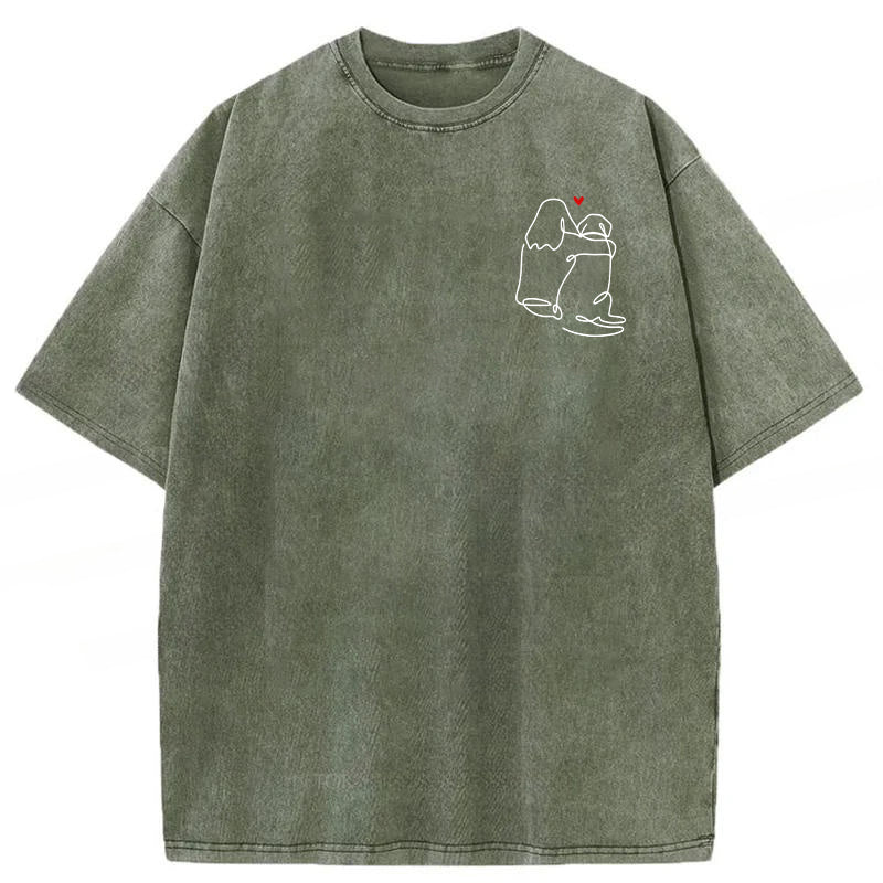 The Love Of My Dog Washed Unisex Tee
