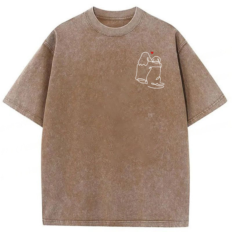 The Love Of My Dog Washed Unisex Tee