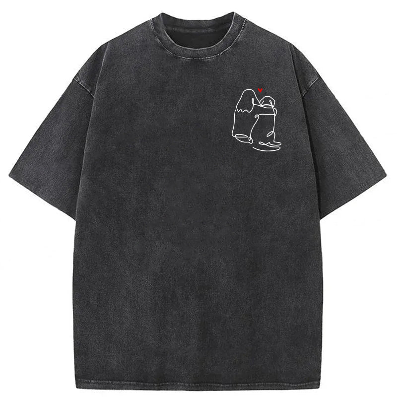 The Love Of My Dog Washed Unisex Tee
