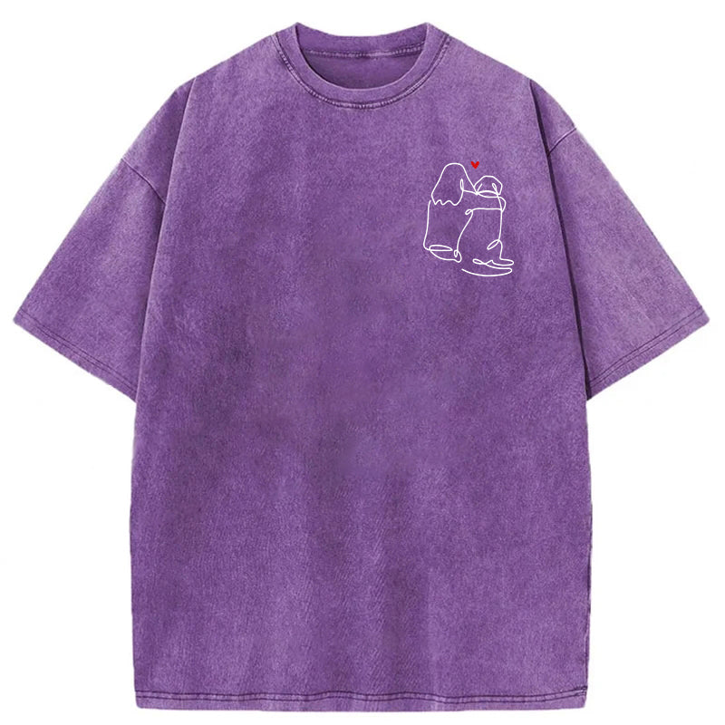 The Love Of My Dog Washed Unisex Tee