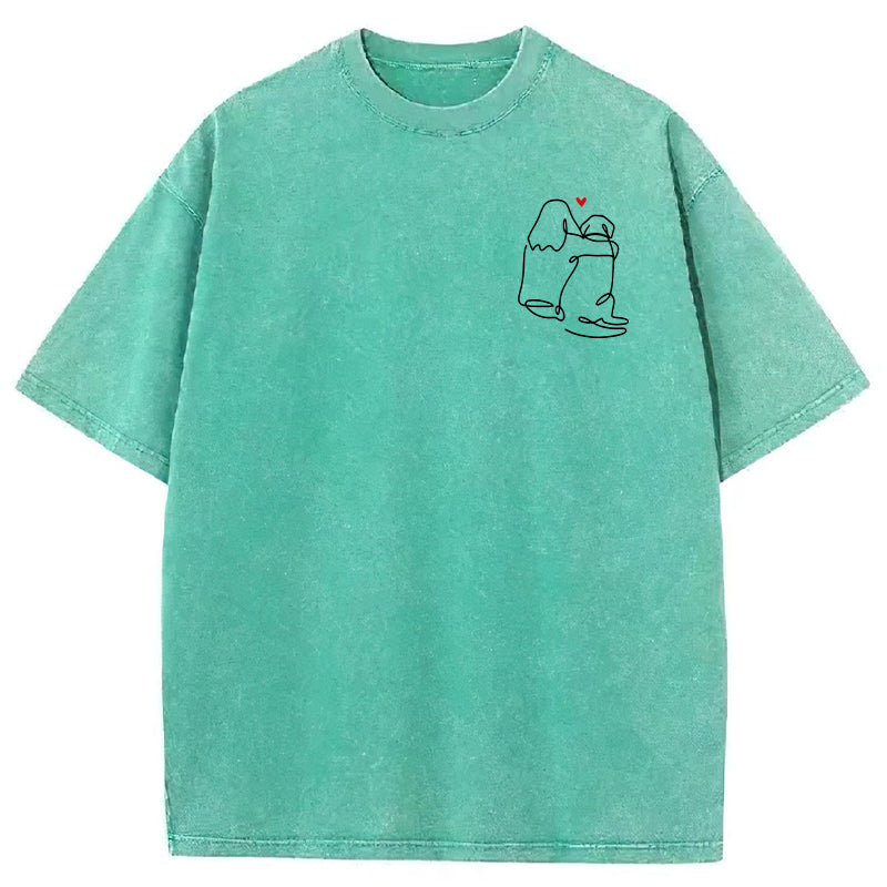 The Love Of My Dog Washed Unisex Tee
