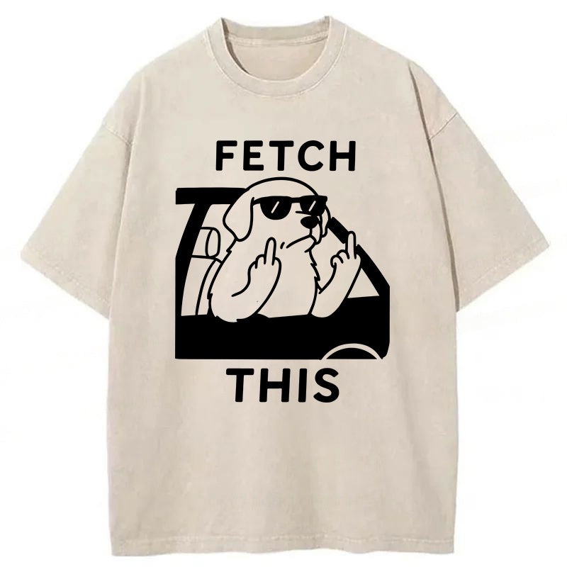Fetch This Washed Unisex Tee