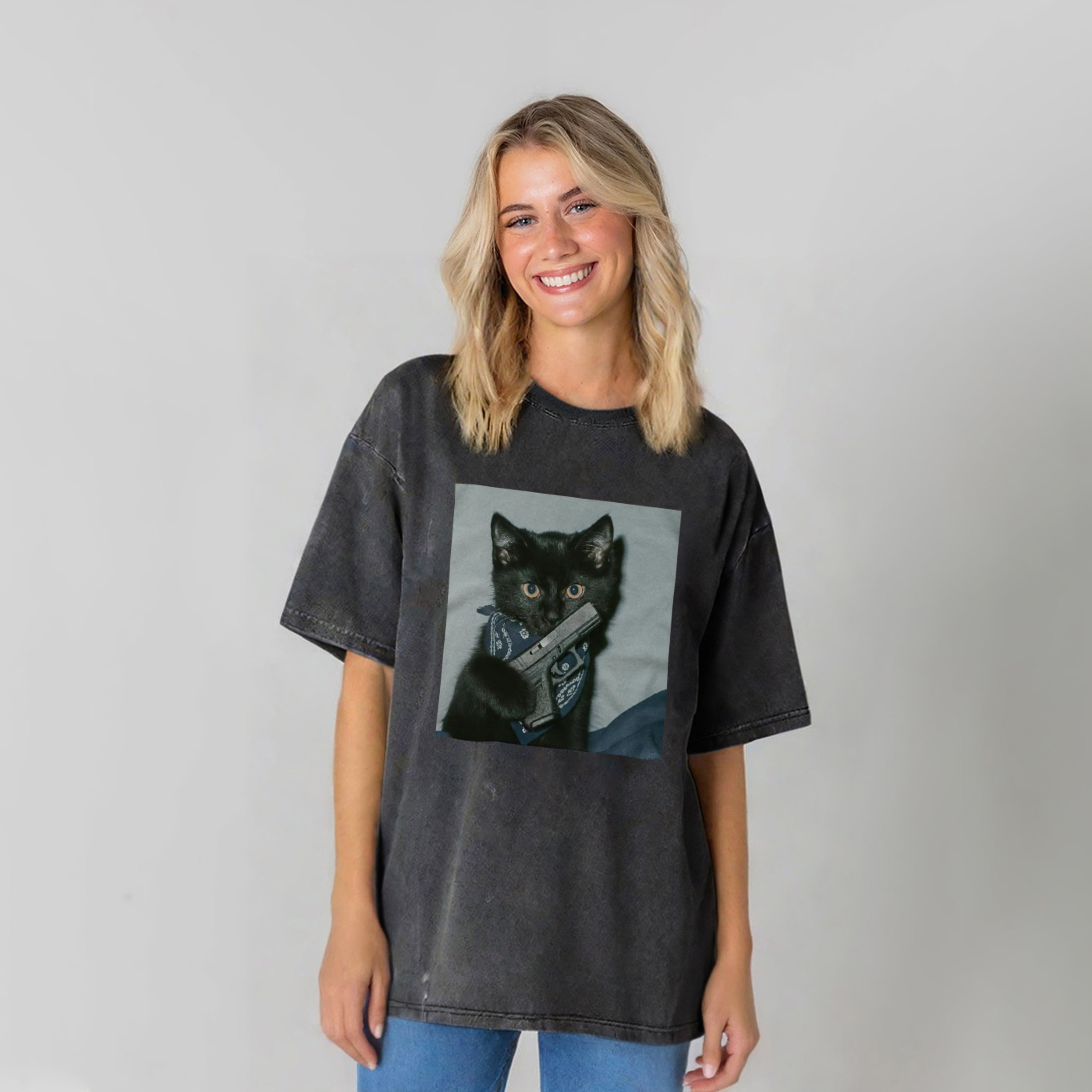Funny Graphic Washed Unisex Tee