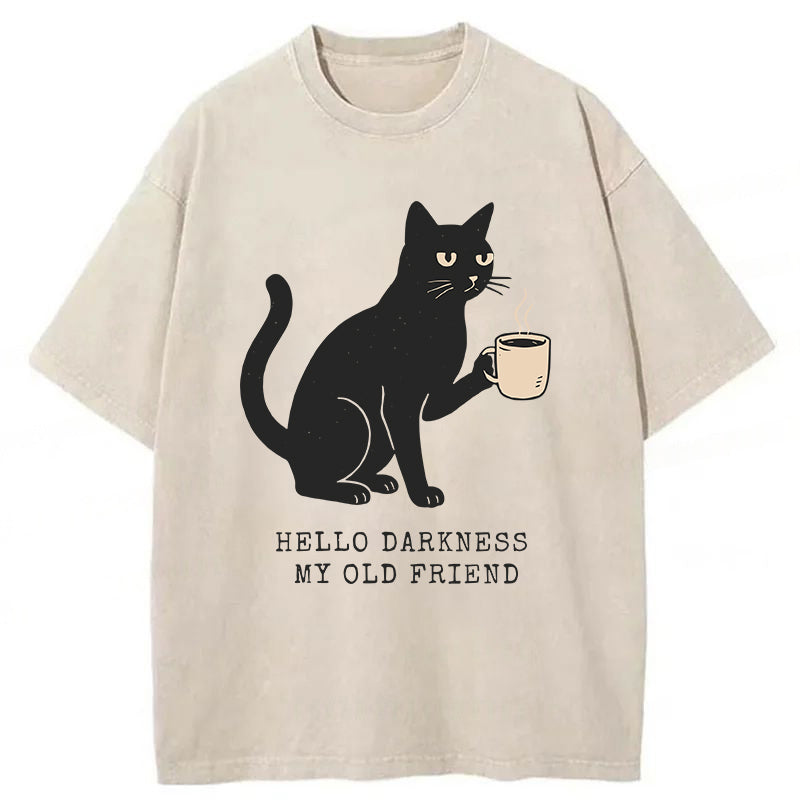 Funny Cat Washed Unisex Tee