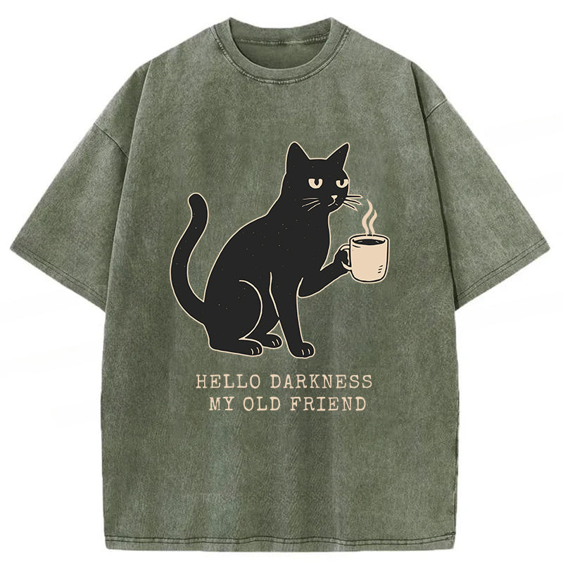 Funny Cat Washed Unisex Tee