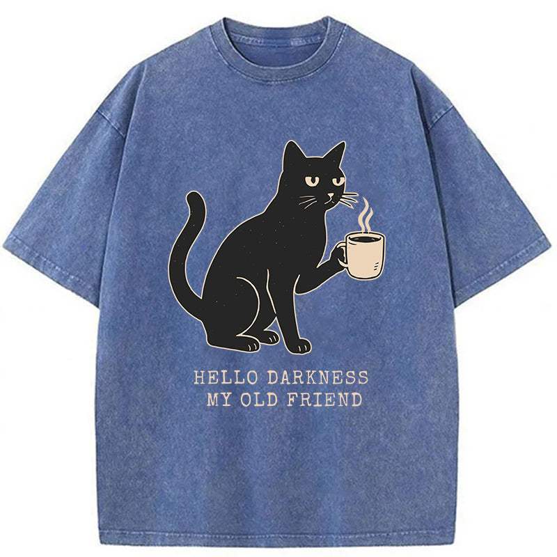 Funny Cat Washed Unisex Tee