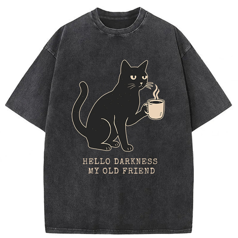 Funny Cat Washed Unisex Tee