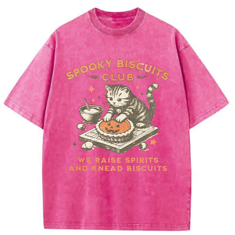 Halloween Cat Washed Unisex Tee