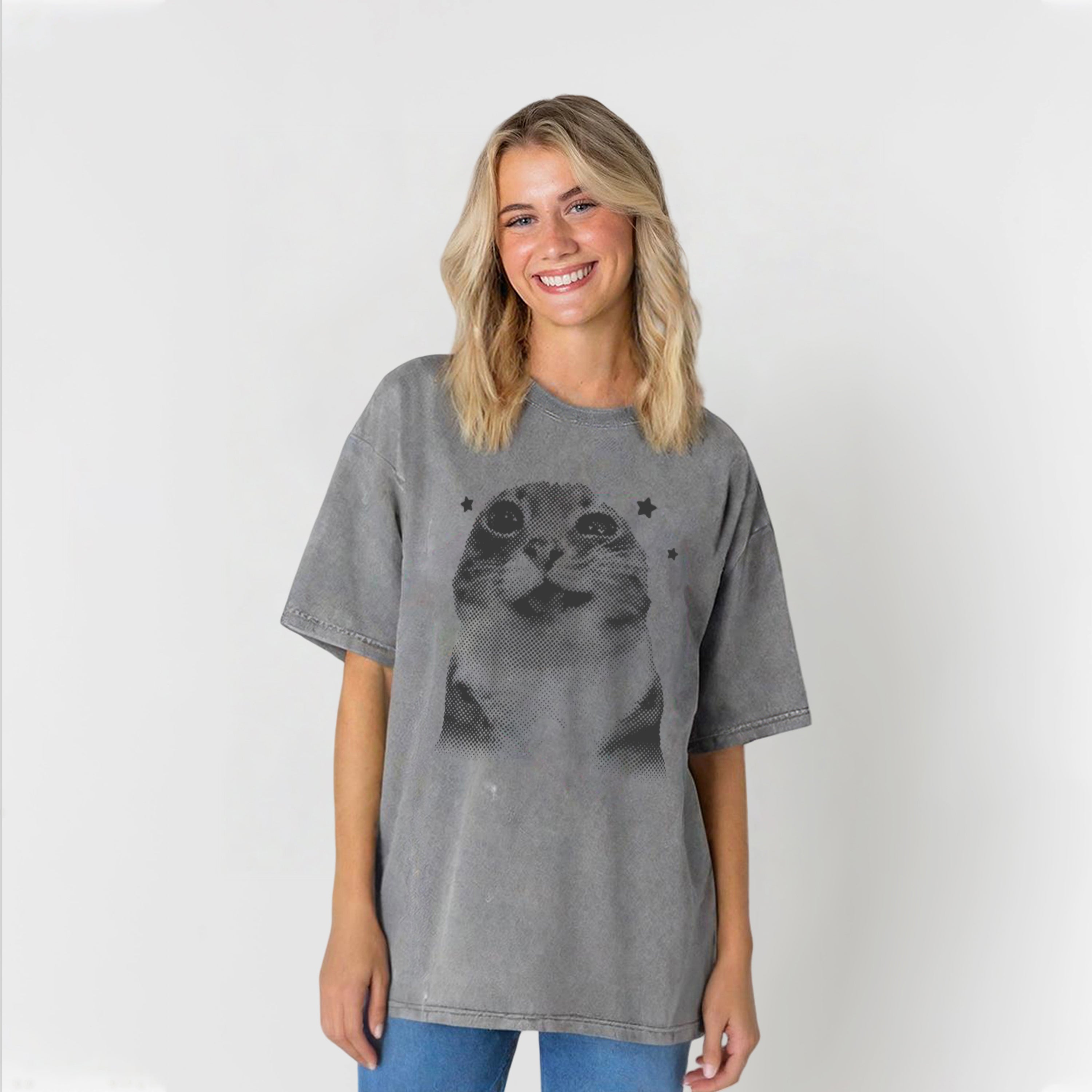 Silly Cats Washed Unisex Tee
