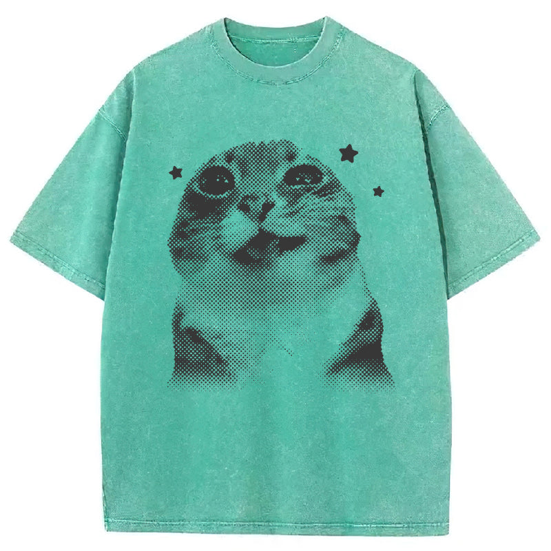 Silly Cats Washed Unisex Tee